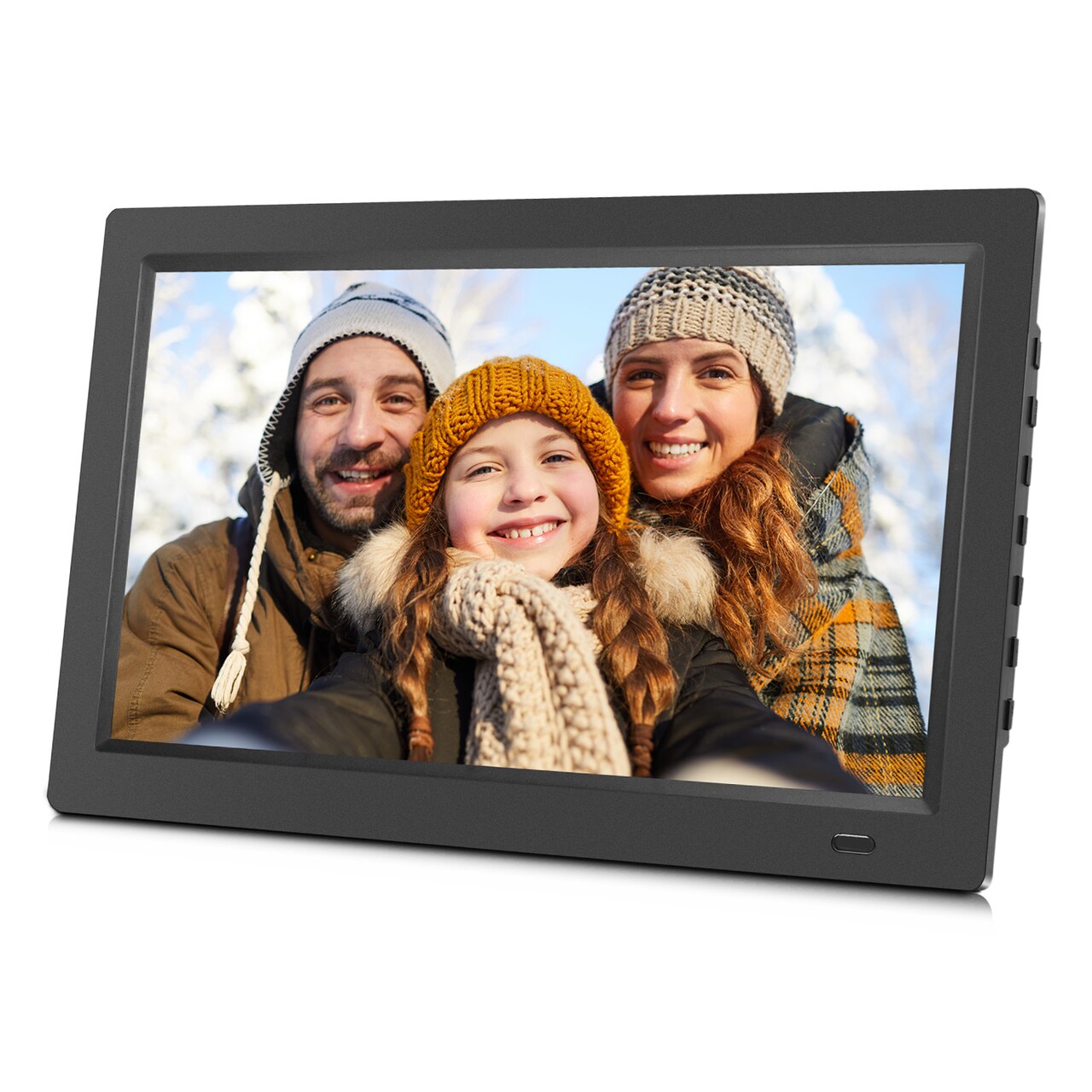 14 Inch Photo/Audio/Video Digital Photo Frame, Hi-Resolution, Multimedia Player, Slide Show, SD Card Slot, USB Port, Internal Storage, Various Display Options, Transitional Effects
